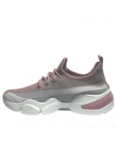 Tenis gris con online rosa