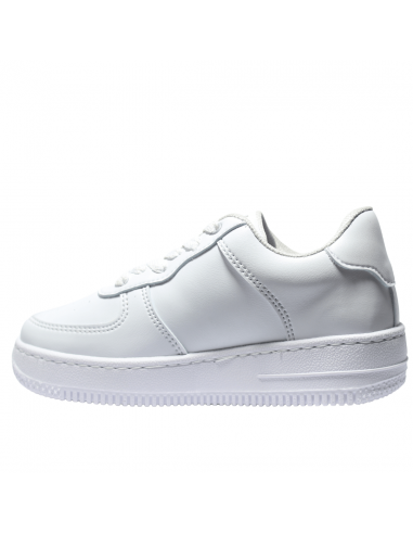 Tenis blancos con discount plateado